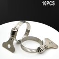 thumbnail image 1 of 10Pcs Jubilee Clips Stainless Steel Hose Clip Hose Clamp Worm Drive Hose Clip, 1 of 4