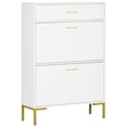 thumbnail image 1 of HOMCOM Shoe Storage Cabinet Modern Shoe Storage Organizer with Flip Doors, 1 of 10