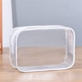 thumbnail image 1 of JWshufel PVC Transparent Makeup Bag Large Capacity Cosmetic Organizer Portable Plastic Zipper Wash Bag Convenient Travel Toiletry Storage Case for Beauty Products and Accessories, 1 of 4
