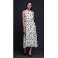 thumbnail image 3 of Bimba Robe Teinture sur Nœuds Décontractée Longue Dos Nu à Col Licou pour Femme Robe de Plage Imprimée - Moyen, 3 of 6