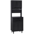 thumbnail image 1 of HOMCOM Garde-Manger de Cuisine 71 Pouces, Buffet avec Huche, Support pour Micro-Ondes avec Armoire, 1 of 10