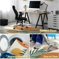 thumbnail image 3 of Office Chair Mat for Hardwood & Tile Floor,Boho Abstract Leaves 60"x48" Computer Chair Mat for Rolling Chairs Carpet, Under Desk Non Slip Gaming Rug, Low-Pile Rubber Backing Large Protector Mat, 3 of 4