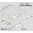 thumbnail image 2 of Blum 563H5330B 21" Tandem Drawer Slides Plus Blumotion Complete Kit. with Runners 563H, Locking Devices, Rear Mounting Brackets and Screws (for Face Frame Or Frameless Application), Zinc (Pack of 6), 2 of 3