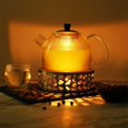 thumbnail image 2 of Portable Warmer Tea Holder Stainless Steel Candle Light Base Coffee Teapot Heating, 2 of 7