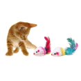 thumbnail image 3 of Clearance Sale! Cat Interactive Toys Kittens Mouse Toys with Colorful Feather Tails, 3 of 5