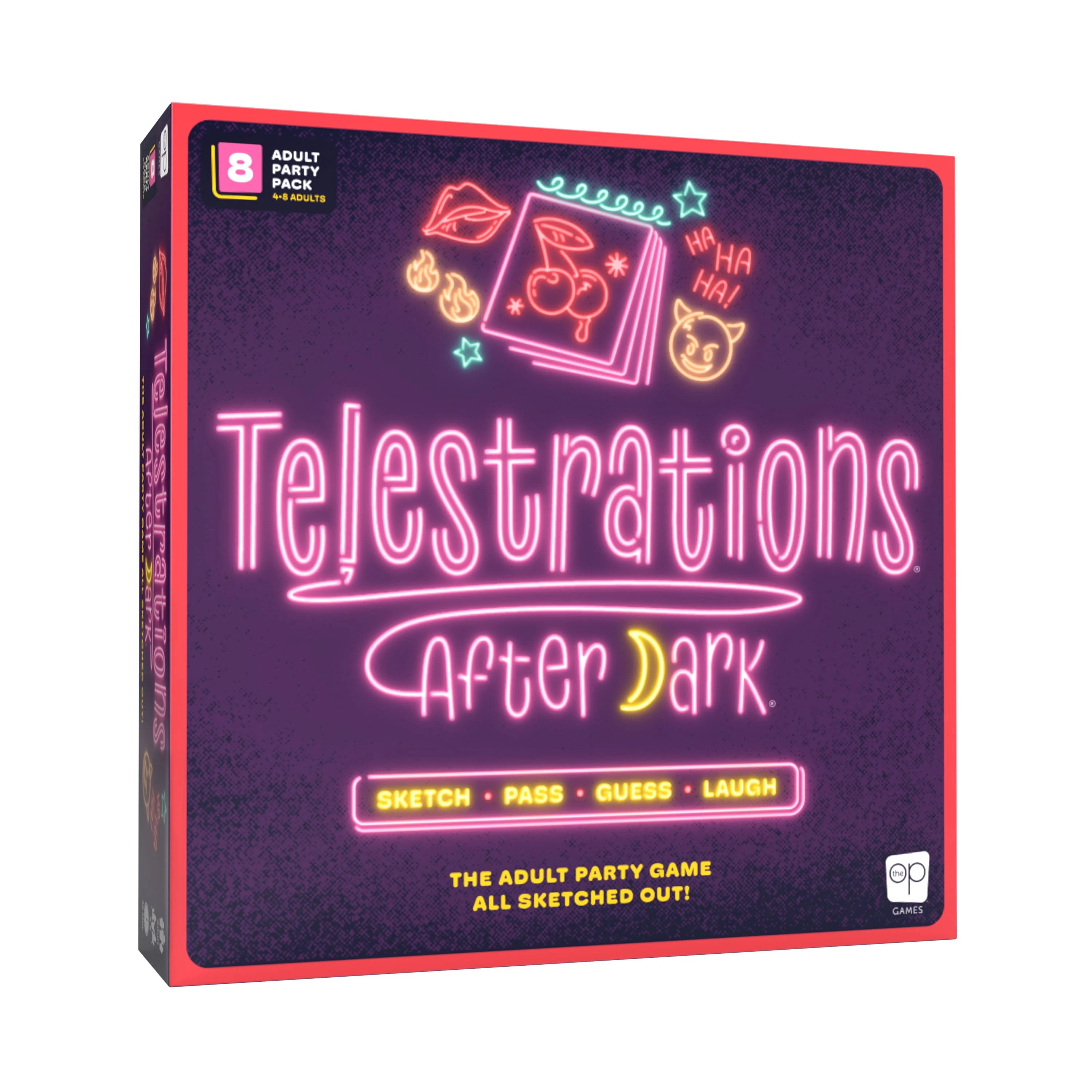 USAopoly Telestrations After Dark 8 Player (2nd Edition) Board Game