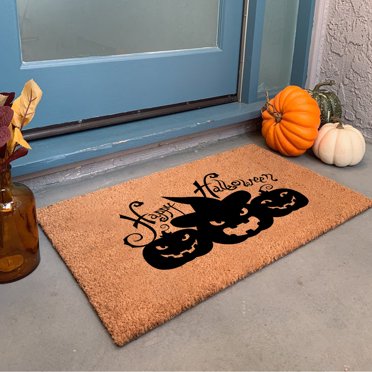 TIMIFIS Halloween Decorations Door Mat Halloween Doormat Welcome Home Front Door Decoration Halloween Non-slip Bottom Indoor Outdoor Carpet Welcome Mats OutdoorFall