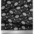 thumbnail image 3 of Soimoi Polyester Crepe Fabric Leaves & Floral Block Print Fabric by Yard 42 Inch Wide, 3 of 3