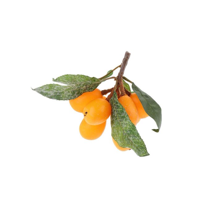 Artificial Simulation Fruits Model Yellow Loquat for Home Kitchen Decoration