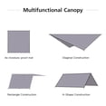 thumbnail image 4 of Generic Versatile Outdoor Canopy with Poles, Royal Blue, 300x300cm, Lightweight & Durable 190T Polyester Fabric, 4 of 7