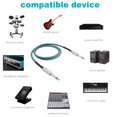 thumbnail image 4 of Electric Guitar Cable, 1/4 Inch Electric Guitar Cable for Electric Guitars Electronic Keyboards Bass Guitars, Noise Reduction  Instrument Cable Replacement, 4 of 7