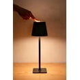 thumbnail image 3 of Mainstays LED Rechargeable Table Lamp, Matte Black Metal, 2 pack, 3 of 5