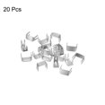 thumbnail image 3 of Unique Bargains 20Pack Zipper Stoppers, #3 Top & Bottom Stops for Rescue Repair, Silver Tone, 3 of 6