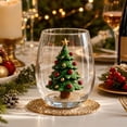 thumbnail image 4 of CQCYD Christmas Glass, 15oz/420ml Cute Christmas Collection Commemorative Drinking Glass, Large Capacity 2D Holiday Glassware for Dining Table Party Decor Christmas Gift for Family Friends, 4 of 6