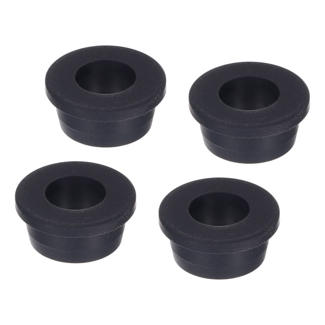 Unique Bargains Black Rubber Grommet 1.2 Inch OD 0.6 Inch ID, 4Pcs Seal Protection Cable Grommets Flexible Cable Pipe