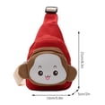 thumbnail image 3 of Cute Monkey Style Kids Messenger Bag, Small Shoulder Bag, Soft Fabric Material, Fun Design, For Children, School Use, Portable Storage, Playful Aesthetic, Lightweight Construction, Travel Hzhnb, 3 of 9