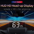 thumbnail image 2 of CARTTOU Écran de Voiture Automobile Universel OBD HD Projecteur de Vitesse HUD Affichage Tête Haute, 2 of 7