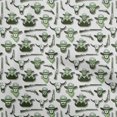 thumbnail image 1 of oneOone Cotton Flex Green Fabric Cowboy Sewing Craft Projects Fabric Prints By Yard 40 Inch Wide, 1 of 5