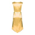thumbnail image 4 of Nyeemya Robe de Danse Sans Manches Métallique Ourlet Irrégulier Jaune L/TG, 4 of 7