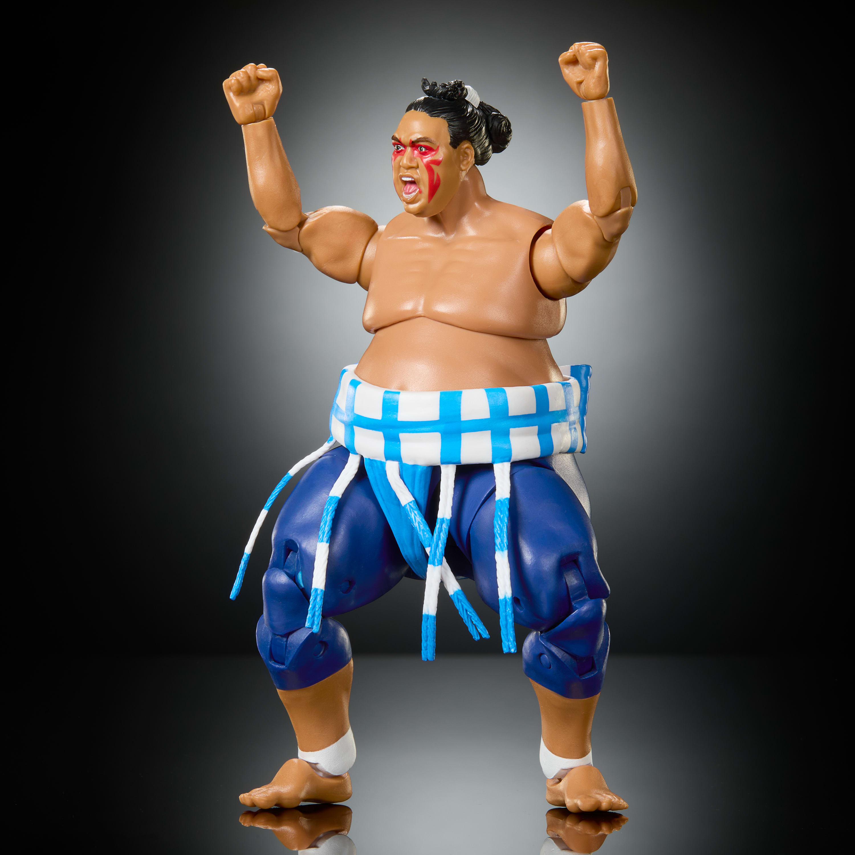 WWE x Street Fighter figurine articulée Yokozuna, coffret mashup Yokozuna de collection 15 cm