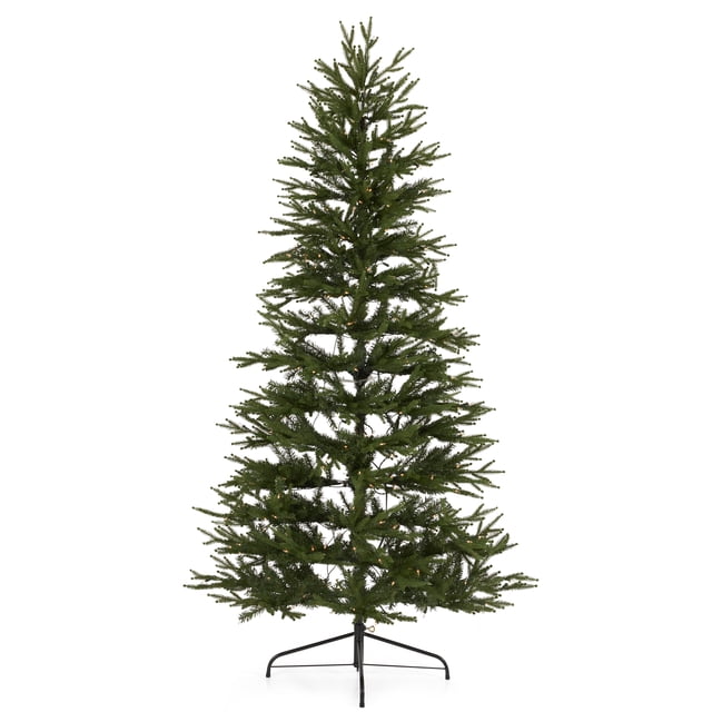 National Tree Company Montgomery 6.5' Clear Pre-lit Half Christmas Tree