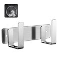 thumbnail image 1 of Wall Mounted Pan Cover Rack Detachable Stainless Steel Double Hook Pot Cover Holder Free Punch Storage Cutting Board Rack Kitchen Organizer Shelf, 1 of 9