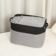 thumbnail image 4 of Panier de Rangement Sundries Boîte en Lin de Coton Pliable pour la Chambre à Coucher de la Maison, 4 of 10