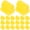 Yellow, variant on Miangastore Yellow Silicone Instrument Bumper for Erhu Simple and Durable with 20pcs Practical Buffering Stops