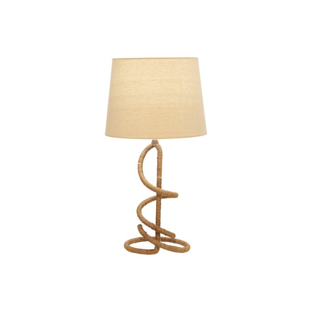 Sagebrook Home Lampe de Table Torsadée en Métal/corde de 24 Po, Marron