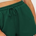 thumbnail image 3 of AherBiu Womens Sweatshorts Wide Leg Elastic Drawstring High Waisted Loungewear Joggers Summer Shorts, 3 of 7