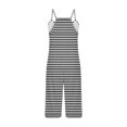 thumbnail image 4 of FAIWAD Rompers for Women Summer Casual Short Jumpsuits Overalls with Pockets 2024 Striped Jumpers, 4 of 5