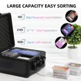 thumbnail image 3 of OMNISAFE Toploader Storage Box for 3" x 4" 35PT Rigid Card,Trading Cards Collection Hard Case, Top Loaders and Magnetic Card Holders With Dividers (Small), 3 of 7