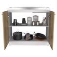 thumbnail image 4 of TUHOME Napoles Utility Sink - White/Light Oak  Engineered Wood, 4 of 8