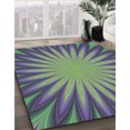 thumbnail image 3 of Ahgly Company Tapis Rectangulaire Lavable en Machine Intérieur Vert Transitionnel, 5 Pieds x 7 Pieds, 3 of 7