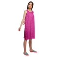 thumbnail image 3 of Moomaya Printed Sleeveless Nightdress For Ladies Button Placket Nightwear, 3 of 6
