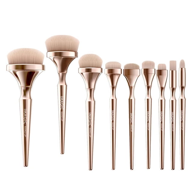 maskred 9x Soft Makeup Cosmetic Brushes Set Foundation Blush Concealer Powder Brush