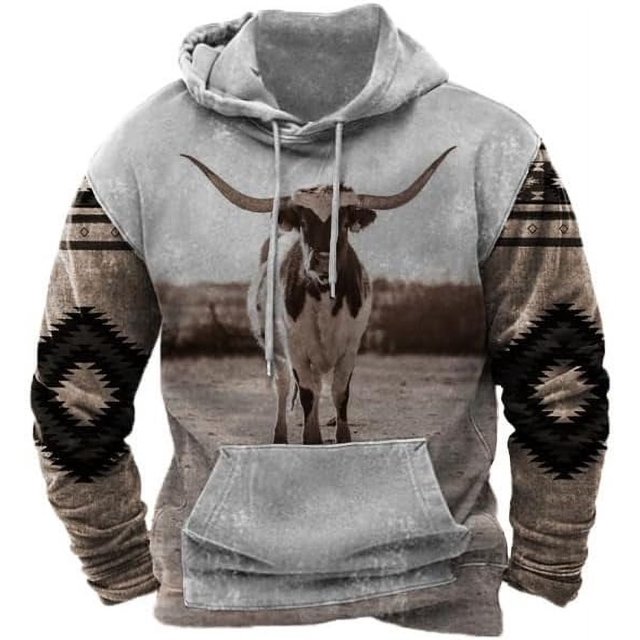 Pull 3d Nouveau Pull pour Hommes Mode Mode Urbaine Chandail à Capuchon US