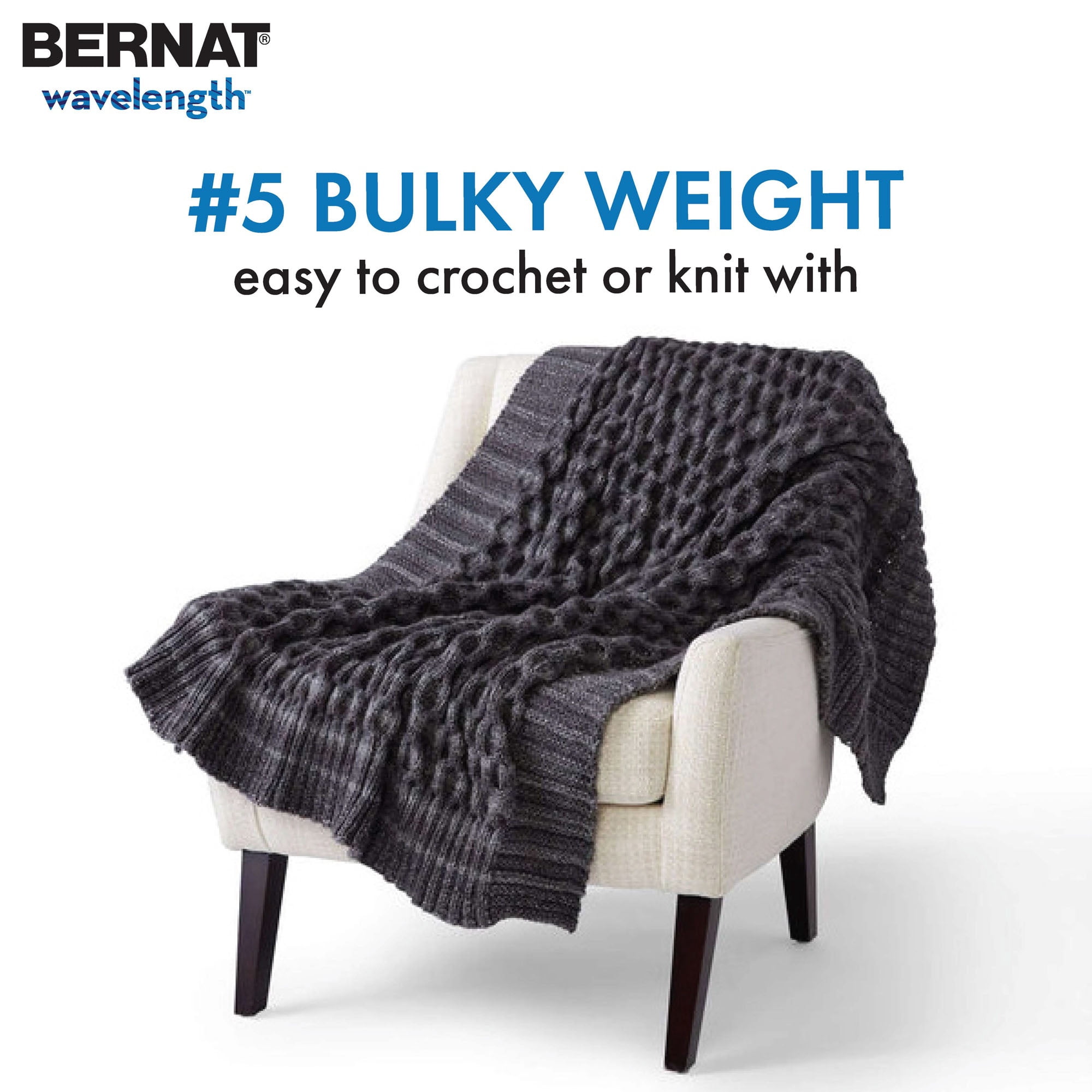 Bernat® Fil Longueur d'Onde™, Acrylique #5 Volumineux, 5oz/140g, 223 Yards