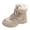 Khaki, variant on Xfvqtps Womens High Top Snow Boots Water Resistant Insulated Winter Shoes with Reflective Details Non Slip Traction White