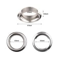 thumbnail image 3 of Meterk 100 Sets Grommet Kit With Eyelets Washers 1/2 Inch 3Pcs Installation Tools Silver Metal Grommets For Fabric Leather Clothing Tarps, 3 of 7