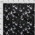 thumbnail image 2 of oneOone Georgette Viscose Fabric Dot|Floral & Stork Bird Printed Craft Fabric BTY 42 Inch Wide, 2 of 4