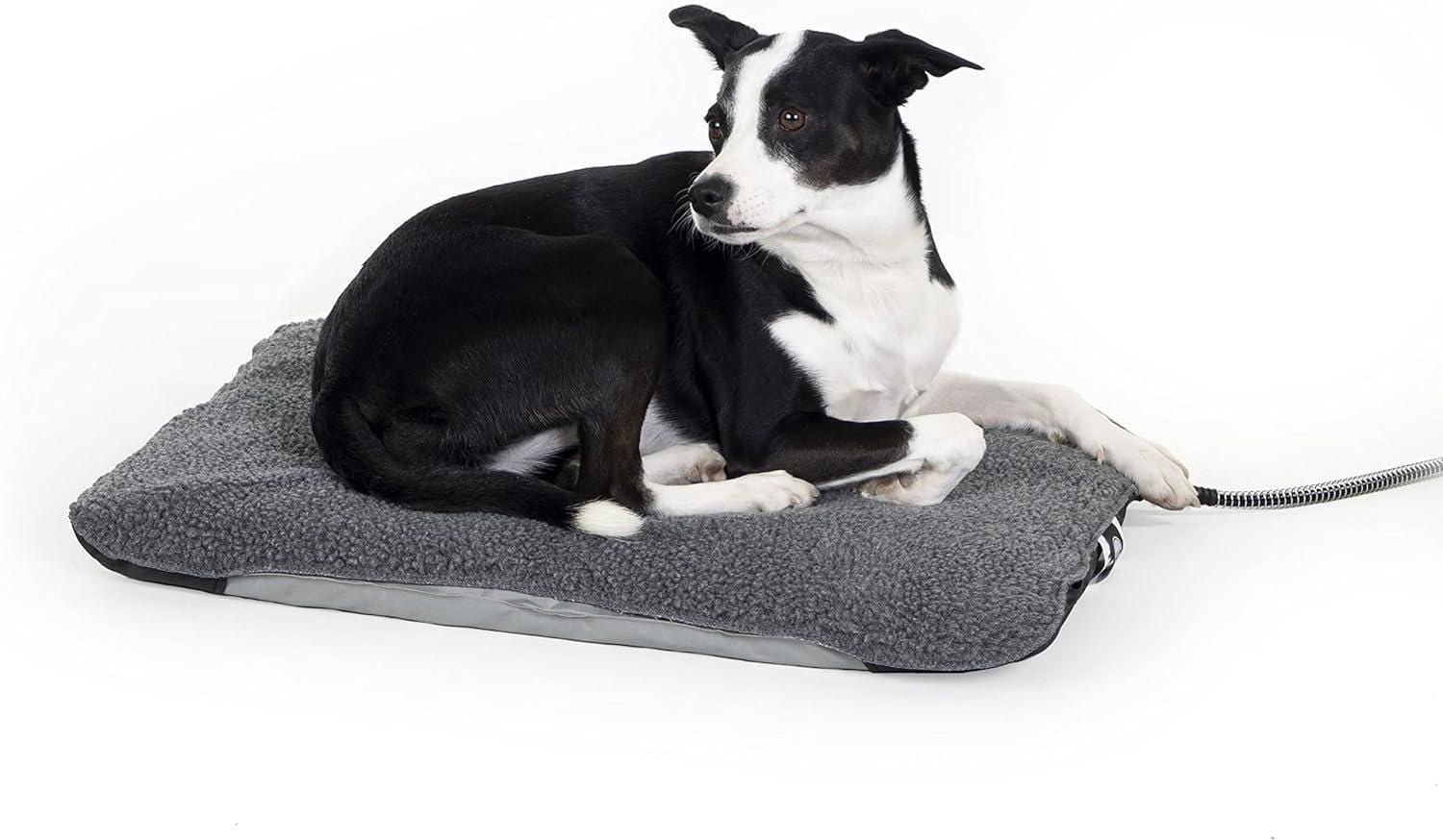 K&H Lectro-Soft Outdoor Heated Dog Bed Medium Gray
