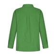 thumbnail image 4 of Timegard Chemises à Manches Longues pour Femmes Grande Taille en Coton et Lin Hauts Légers Automne Décontracté Blouse Ample, 4 of 8