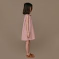thumbnail image 2 of Été Nouveau Rétro Enfants Fille Robe Enfants Coton Casual Manches Robes Mode Plaid Vêtements pour Enfants, 2 of 6