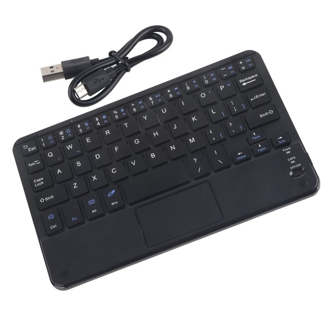 Clavier Bluetooth avec Pavé Tactile, Clavier Bluetooth Sans Fil Ultra Mince Mini avec Pavé Tactile pour PC Tablette
