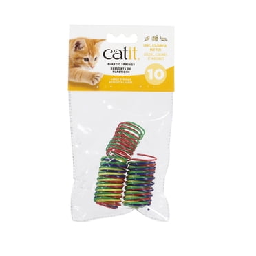 Catit Kitty Playground Mega Silly Plastic Springs Cat Toy, 10 pack