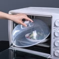 thumbnail image 5 of Bmisegm Microwave Plate Cover Transparent Cover An Ti Splatter Lid with Steam Vents Holes and Handle Microwave Cover for Food Microwave Oven Heating Cover Oil Proof Closure Bags & lids & Boxes A, 5 of 5