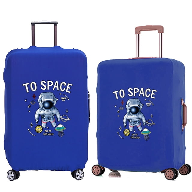 Travel Luggage Protective Cover Astronaut Pattern Travel Accessories Elastic Suitcase Case Apply To 18-28inch 8astronaut002 L