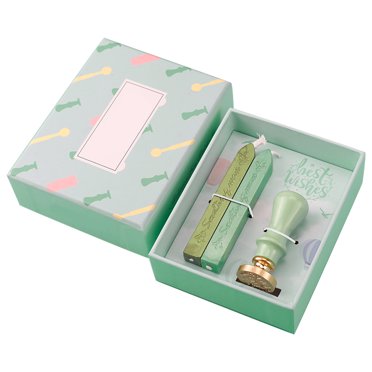 Stamp Seal Sealing Wax kit, Retro Wax Stick + Classic Vintage Seal Wax Stamp Letter, for Letter Envelope Stamp