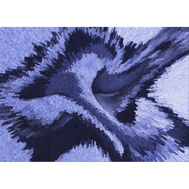 Ahgly Tapis Rectangulaire Lavable en Machine Intérieur Transitionnel Bleu Ciel, 2 Pieds x 4 Pieds